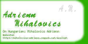 adrienn mihalovics business card